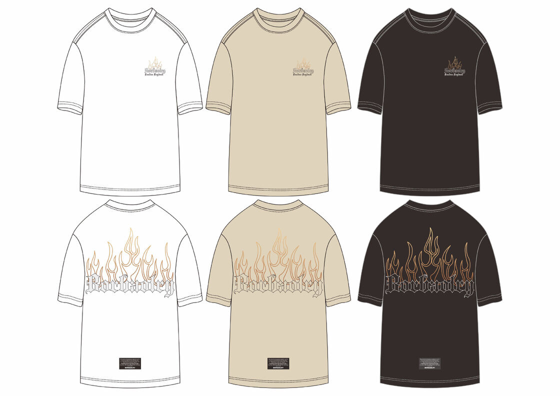 Camiseta de calle de gran tamaño para hombre de algodón de alta calidad de verano negro de gran venta