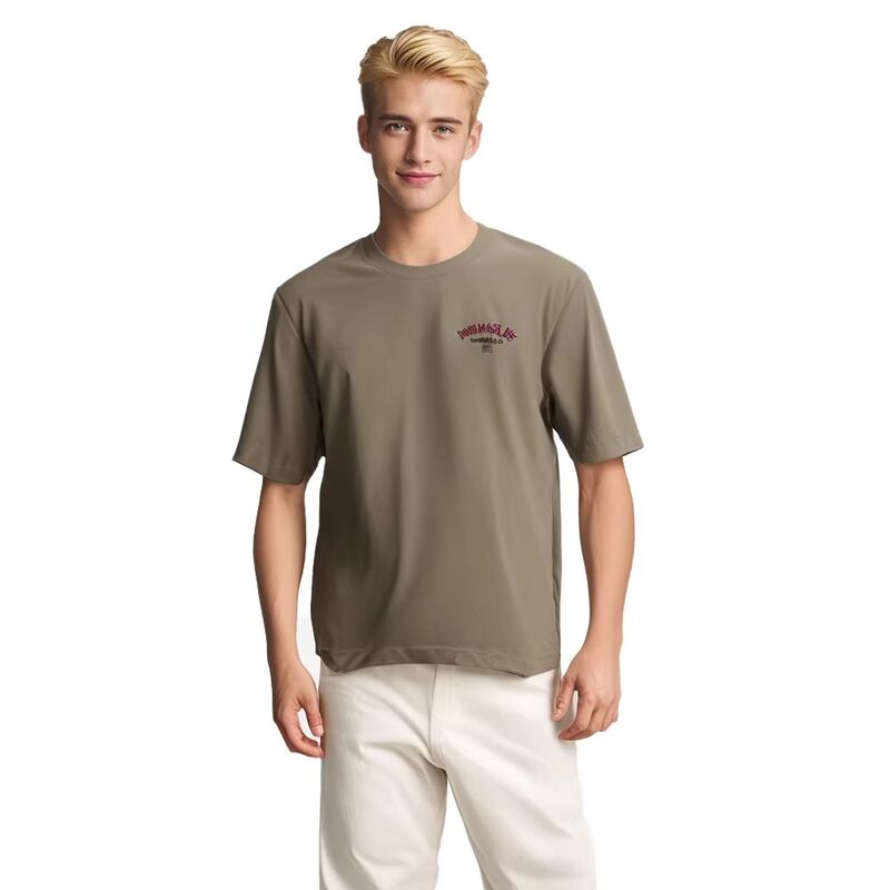 Mejor venta Unisex Impresión de logotipo personalizado Vintage de gran tamaño ropa de calle Manga corta camiseta masculina