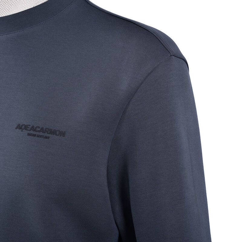 Diseño Personalizado Color Liso Azul Oscuro Ropa Urbana Pantalones Acampanados de Felpa Ropa Deportiva Pantalones de Chándal y Conjunto de Sudadera con Capucha y Pantalones de Chándal para Hombre con Relieve