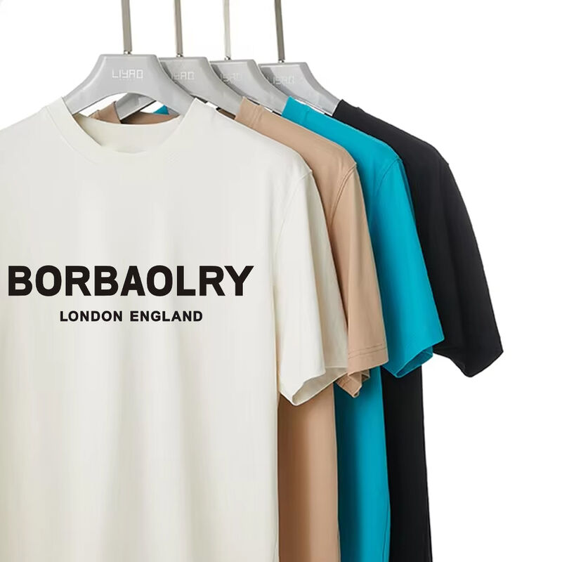 Camiseta personalizada para hombre de alta elasticidad y buena calidad, 170-210 gramos, al por mayor, con logo