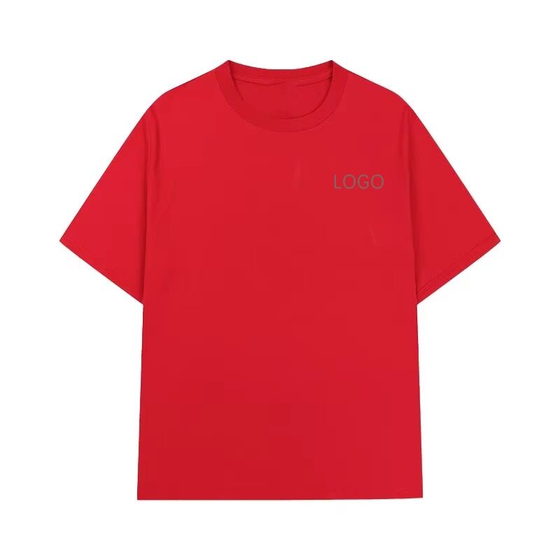 Camiseta Deportiva de Algodón de Manga Corta, Cuello Redondo, Casual de Verano, Moda Suelta en Stock