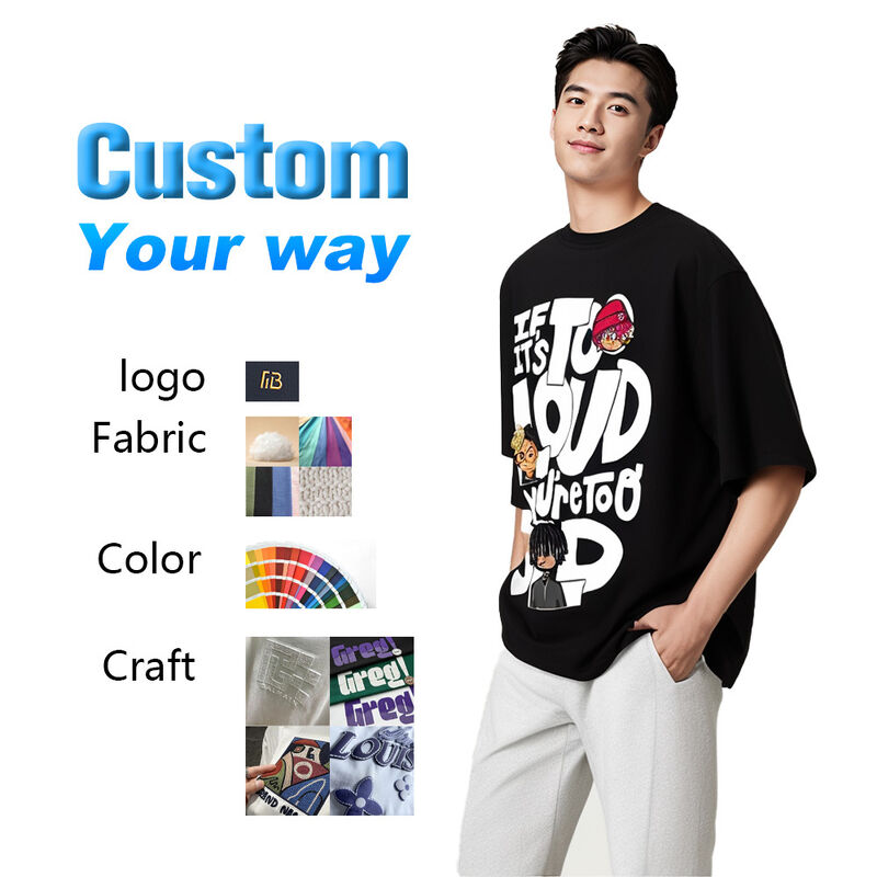 Camisetas de algodón 100% para hombre, corte oversize, lavado ácido, estilo vintage, logo personalizado, largo corto o largo, cuello clásico, diseño desteñido por el sol