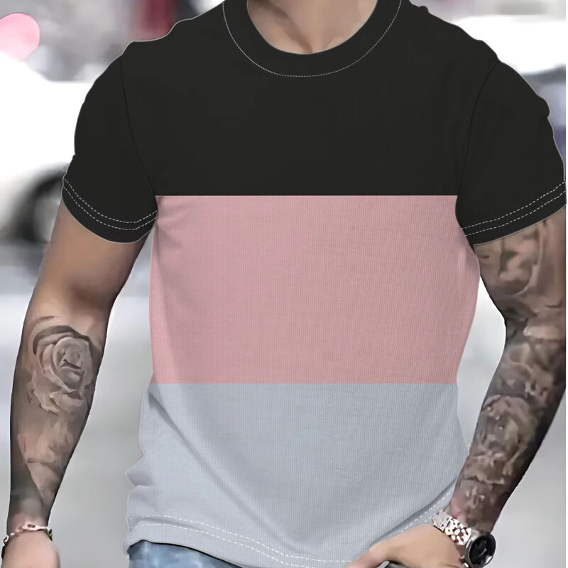 Camiseta Doble Hechizo para Hombre, Poliéster de Secado Rápido, Cómoda, Logo de Sublimación Personalizado, Camiseta Deportiva de Gimnasio para Hombre
