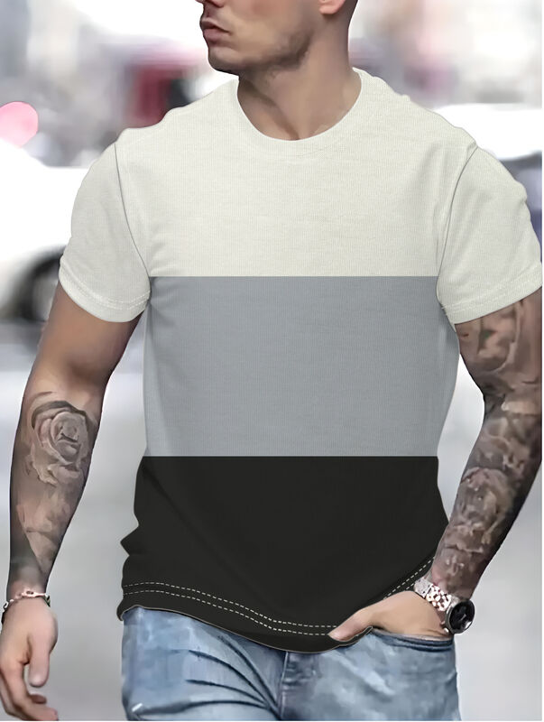 Camiseta Doble Hechizo para Hombre, Poliéster de Secado Rápido, Cómoda, Logo de Sublimación Personalizado, Camiseta Deportiva de Gimnasio para Hombre