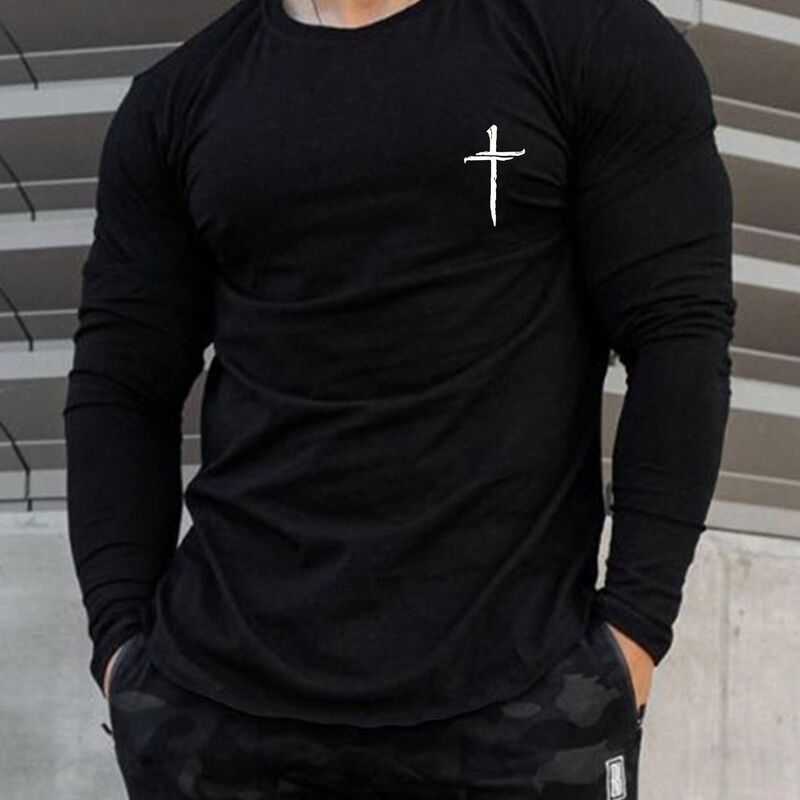 Camiseta gráfica estampada para hombre, mezcla suave, transpirable, cómoda, atuendos casuales, esencial elegante para el verano, camiseta relajante para dormir