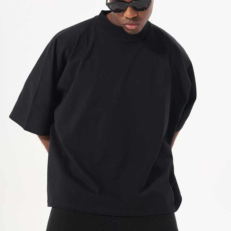 Fabricantes de Ropa Camiseta Pesada Personalizada de 220 Gsm Camiseta sin Costuras Camiseta Corta Boxy