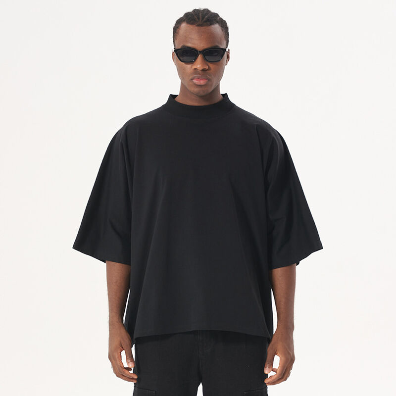 Fabricantes de Ropa Camiseta Pesada Personalizada de 220 Gsm Camiseta sin Costuras Camiseta Corta Boxy