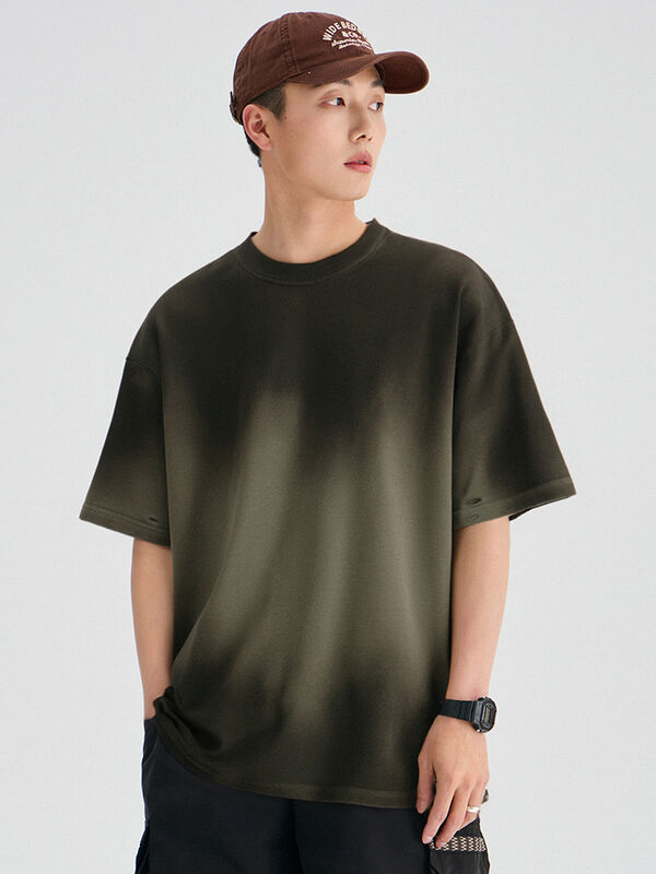 Mayorista Barata Camiseta a medida Logotipo a medida de alta calidad Camisetas masculinas de talla más Camisetas masculinas