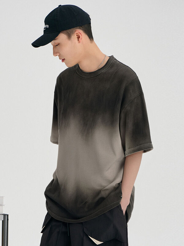 Mayorista Barata Camiseta a medida Logotipo a medida de alta calidad Camisetas masculinas de talla más Camisetas masculinas