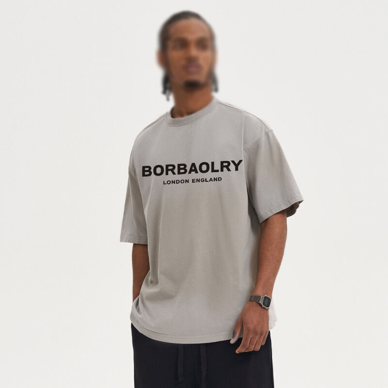 Marca de moda camiseta de diseño masculino camiseta de algodón de lujo de exterior con cuello redondo con manga corta camiseta informal