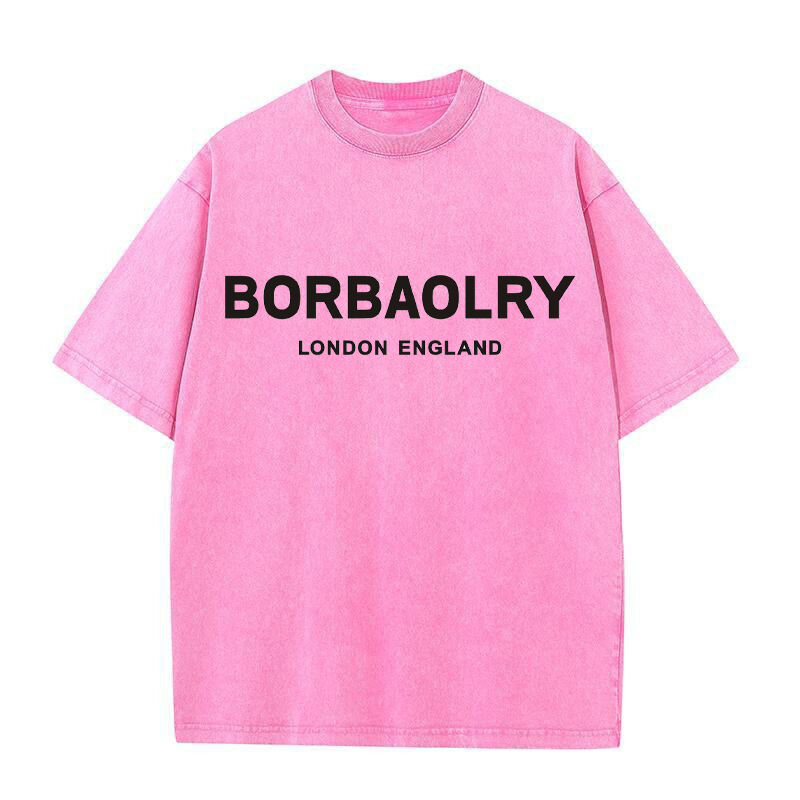 Camiseta de manga larga gruesa y holgada de 280 g para hombre, con lavado ácido vintage y efecto desgastado