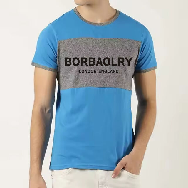 Camiseta de Verano para Hombre 2025 Algodón Tejido Corte Holgado Personalizada Venta al por Mayor Soporte OEM Camiseta Nueva a Buen Precio