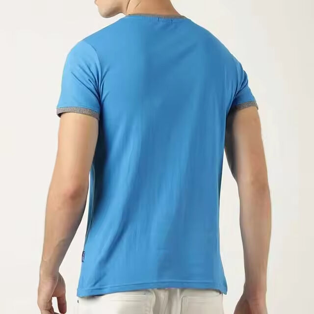 Camiseta de Verano para Hombre 2025 Algodón Tejido Corte Holgado Personalizada Venta al por Mayor Soporte OEM Camiseta Nueva a Buen Precio