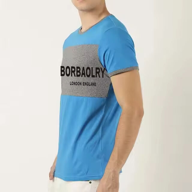 Camiseta de Verano para Hombre 2025 Algodón Tejido Corte Holgado Personalizada Venta al por Mayor Soporte OEM Camiseta Nueva a Buen Precio