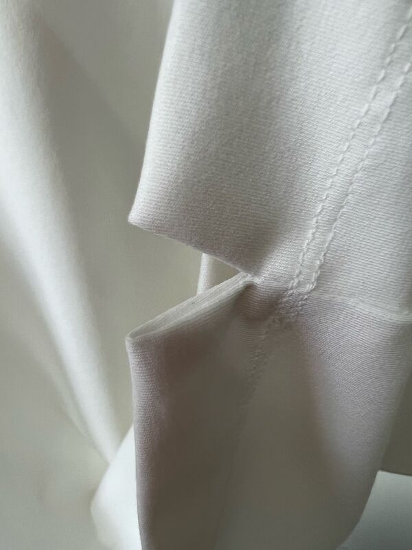 Camiseta Blanca para Hombre, Estampado de Letras Flock, Manga Corta Casual 100% Algodón Camiseta para Hombre