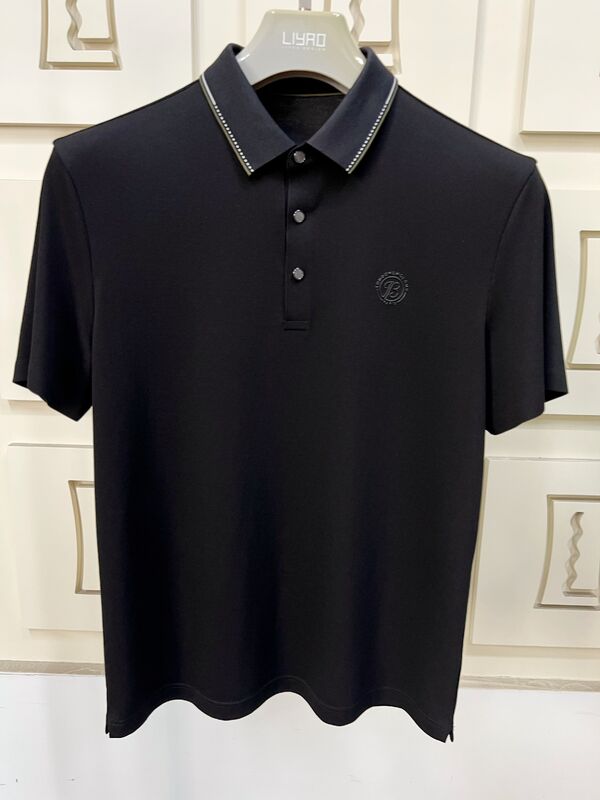 Polos de Lujo para Hombre | Diseño Minimalista con Cuello en Contraste, Camiseta de Hombre de Alta Calidad, Camiseta Profesional de Fábrica