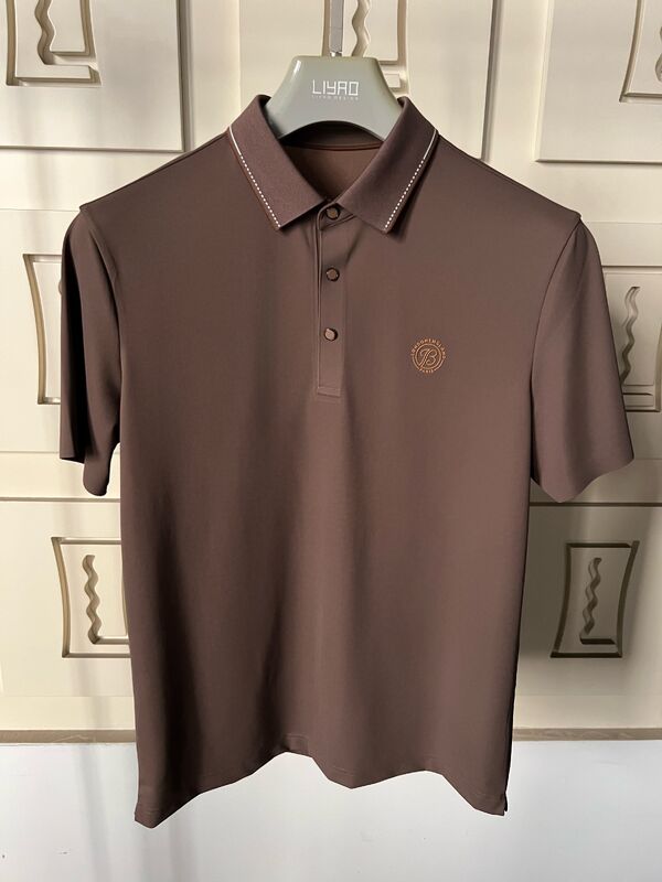 Polos de Lujo para Hombre | Diseño Minimalista con Cuello en Contraste, Camiseta de Hombre de Alta Calidad, Camiseta Profesional de Fábrica