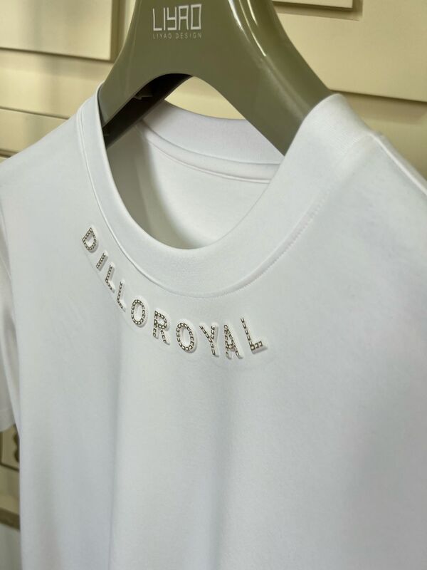 Camisetas de cuello redondo | Camiseta para hombre con logo de pedrería y diseño gráfico, fabricación OEM/ODM