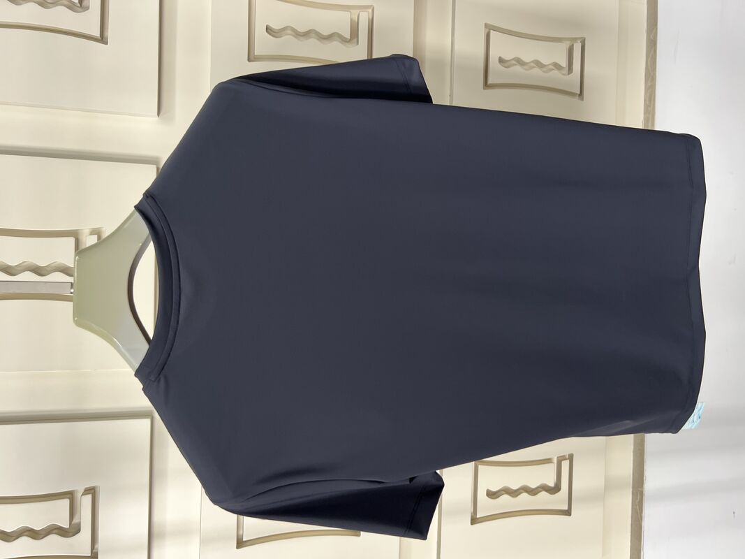 Camiseta deportiva para hombre, conjunto deportivo informal negro - Camiseta de manga corta y pantalón, tejido transpirable con protección UV