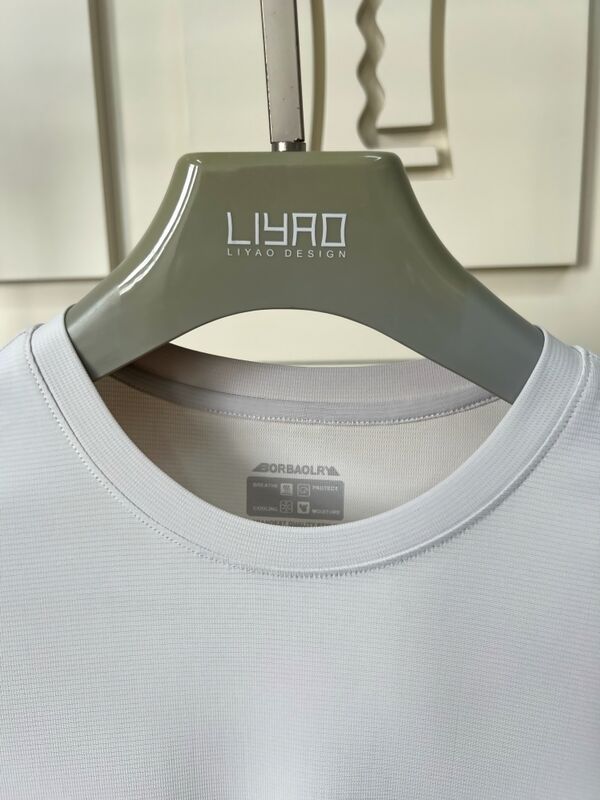 Vestidos deportivos para hombres Gris claro corto - Manga superior y pantalones, transpirable y cómoda camiseta para hombres