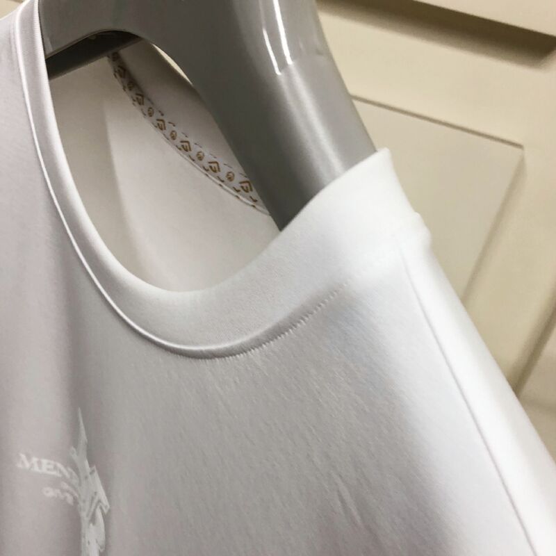 Camisetas Premium de Algodón Orgánico para Hombre con Logo en Relieve, Tejido Suave y Transpirable para Uso Casual y de Negocios Camiseta para Hombre