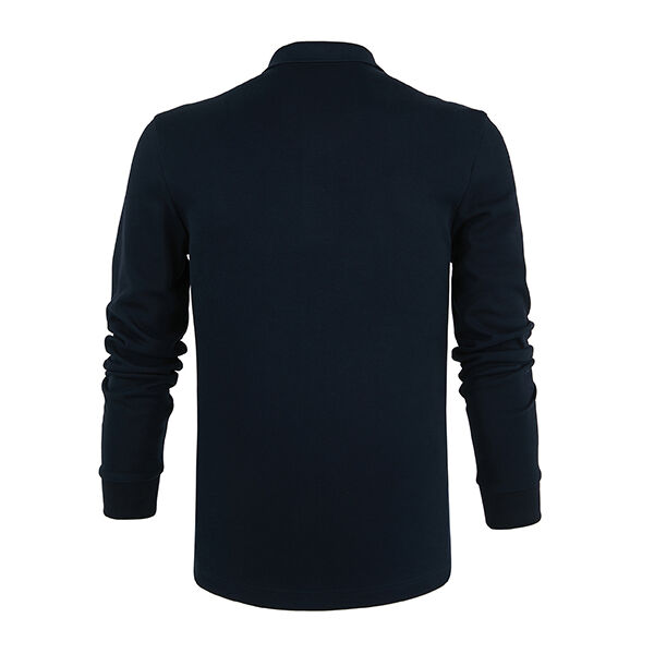 Camisa Polo de Diseñador Profesional para Hombre de Manga Larga Anti-arrugas de Alta Calidad para el Trabajo, Algodón Transpirable, Bordado Seco