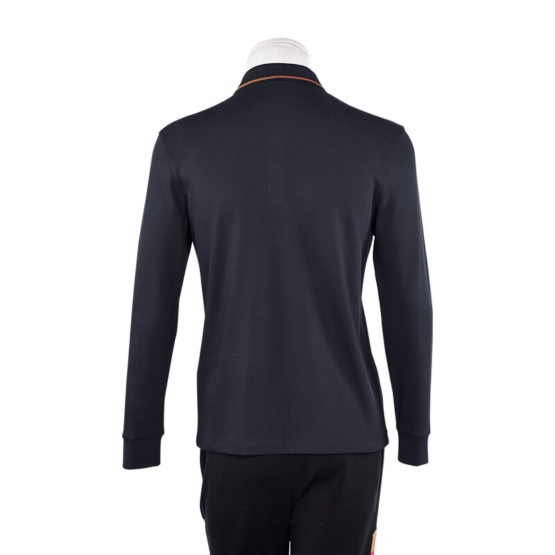 Buena elección camisetas de polo sublimadas con manga llena cómodas camisetas de polo únicas hombres algodón