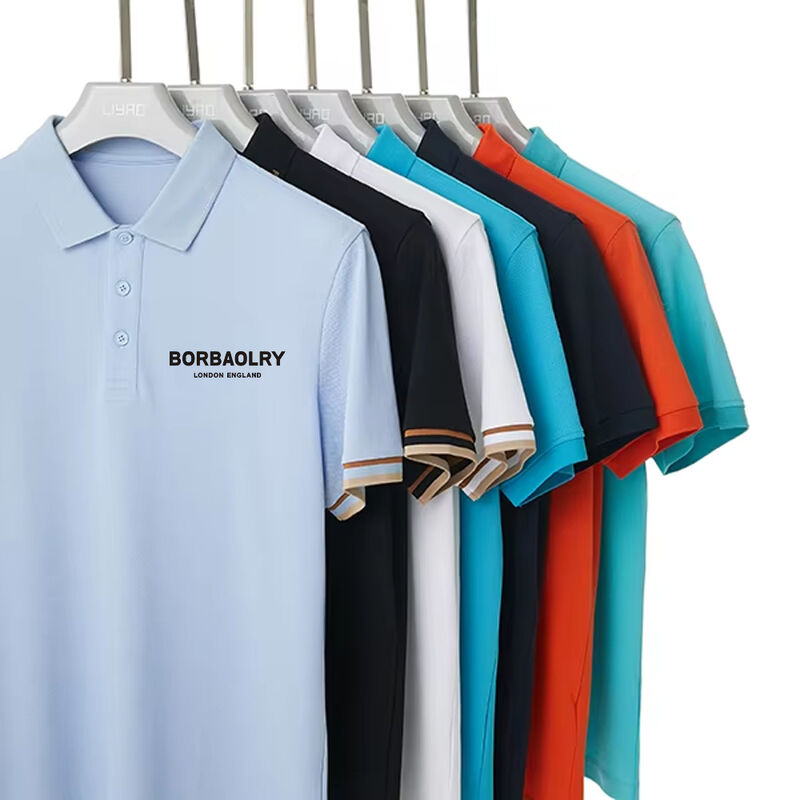 Camisas Polo Personalizadas para Golf de 170-210 Gramos, Camiseta Polo de Manga Corta de Alta Calidad para Hombre