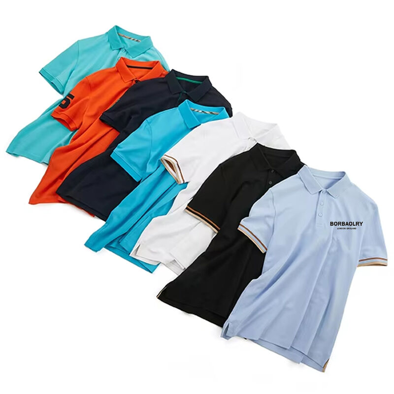 Camisas Polo Personalizadas para Golf de 170-210 Gramos, Camiseta Polo de Manga Corta de Alta Calidad para Hombre