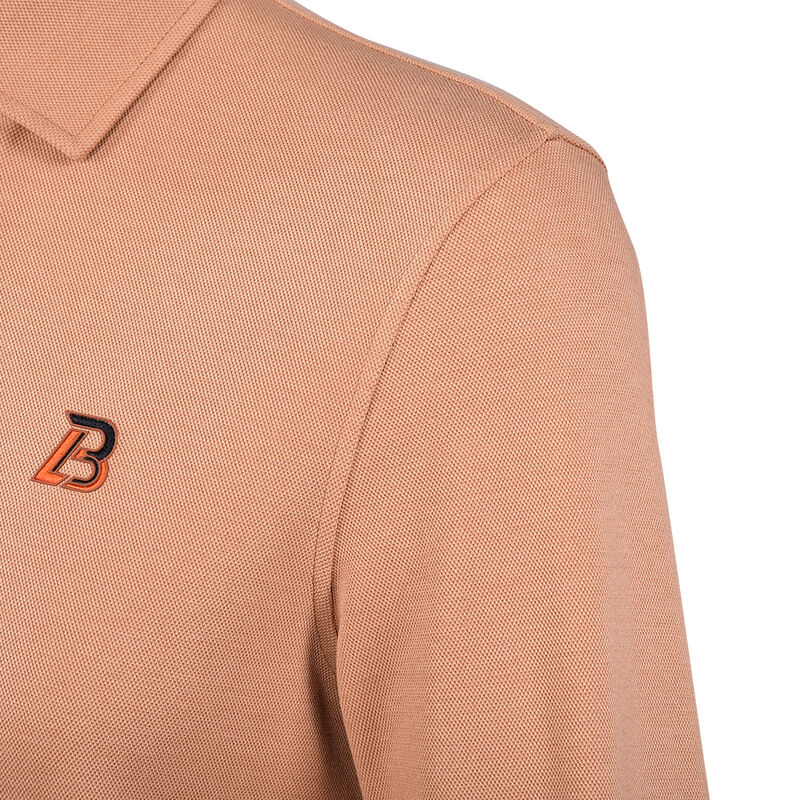 280 gramos Casual Manga larga con cremallera personalizada con color camisetas de polo para hombres