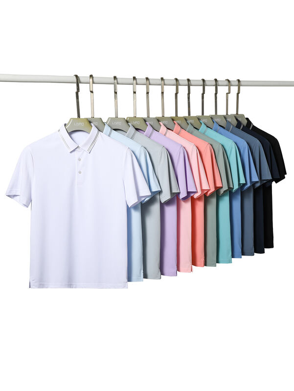 Poliéster y algodón de secado rápido de personalización masculina Golf Polo camiseta para hombres de negocios