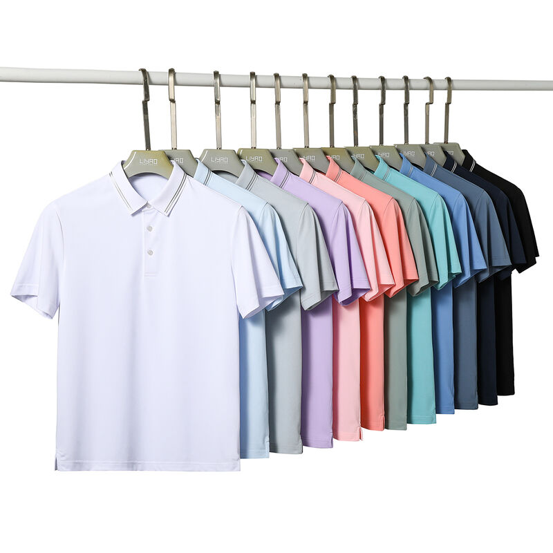Camisas Polo de Manga Corta para Hombre de Tallas Grandes, Coloridas, de Alta Calidad y Personalizadas con Logo, a la Moda para Primavera y Verano
