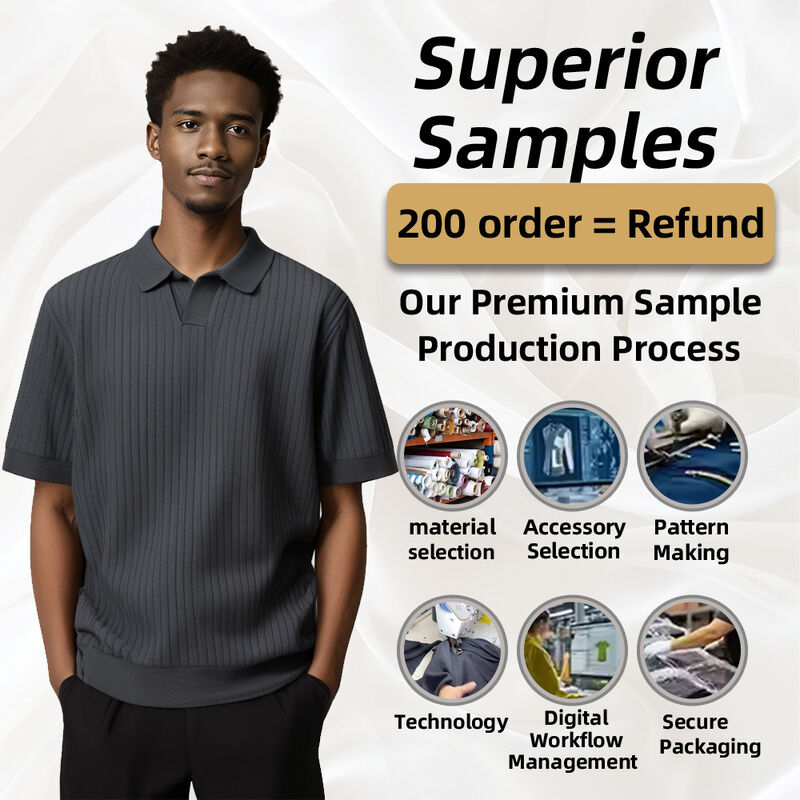 Camiseta de polo masculina personalizada con manga corta dinero antiguo y nueva tendencia sudadera de algodón de punto de verano camiseta de punto sencilla