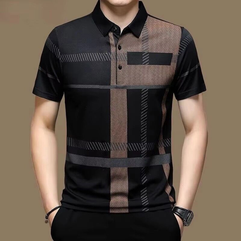 Camisetas Polo de Manga Corta para Hombre con Logo Bordado OEM de Seda Personalizado para Verano, Polo de Golf Liso Transpirable con Sublimación