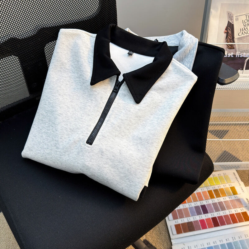 Vestidos para hombres de alta calidad mayorista camisa con cremallera de gran tamaño fabricante camisas en blanco de manga corta para hombres