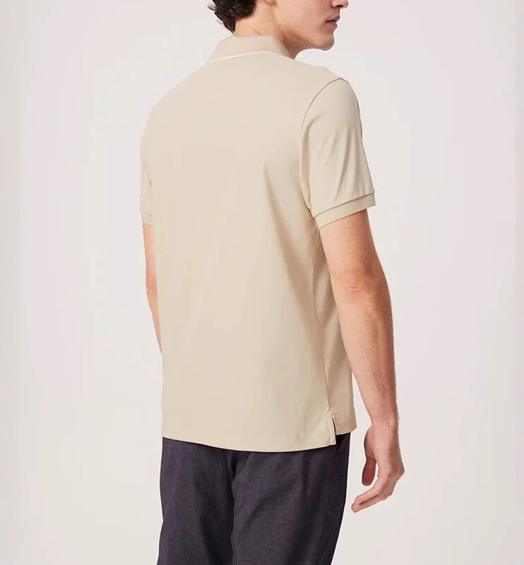 Primavera y verano Nuevo negocio ligero Manga corta Camisa de polo masculina
