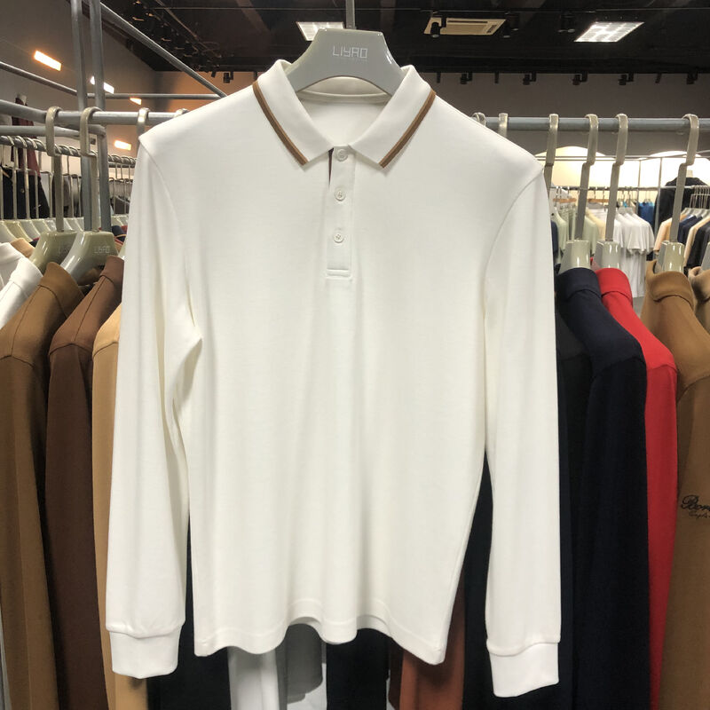 Camisa Polo de Manga Larga Camisa Polo con logo personalizado Camisa Polo de golf de algodón para hombre de manga larga Dry Fit