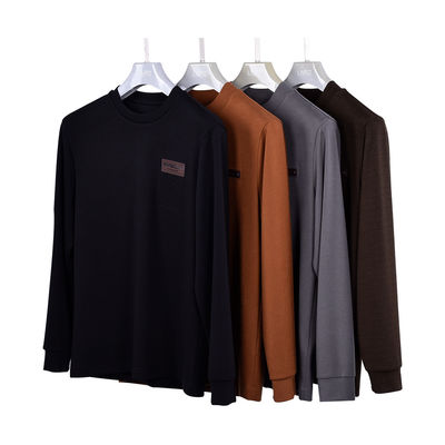 Peluche en blanco Corredor Crewneck Pullover de algodón con capucha 400 gramos Con OEM