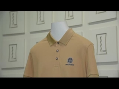 Camisas de polo personalizadas de alta elasticidad y transpirables con logotipo bordado para ropa masculina